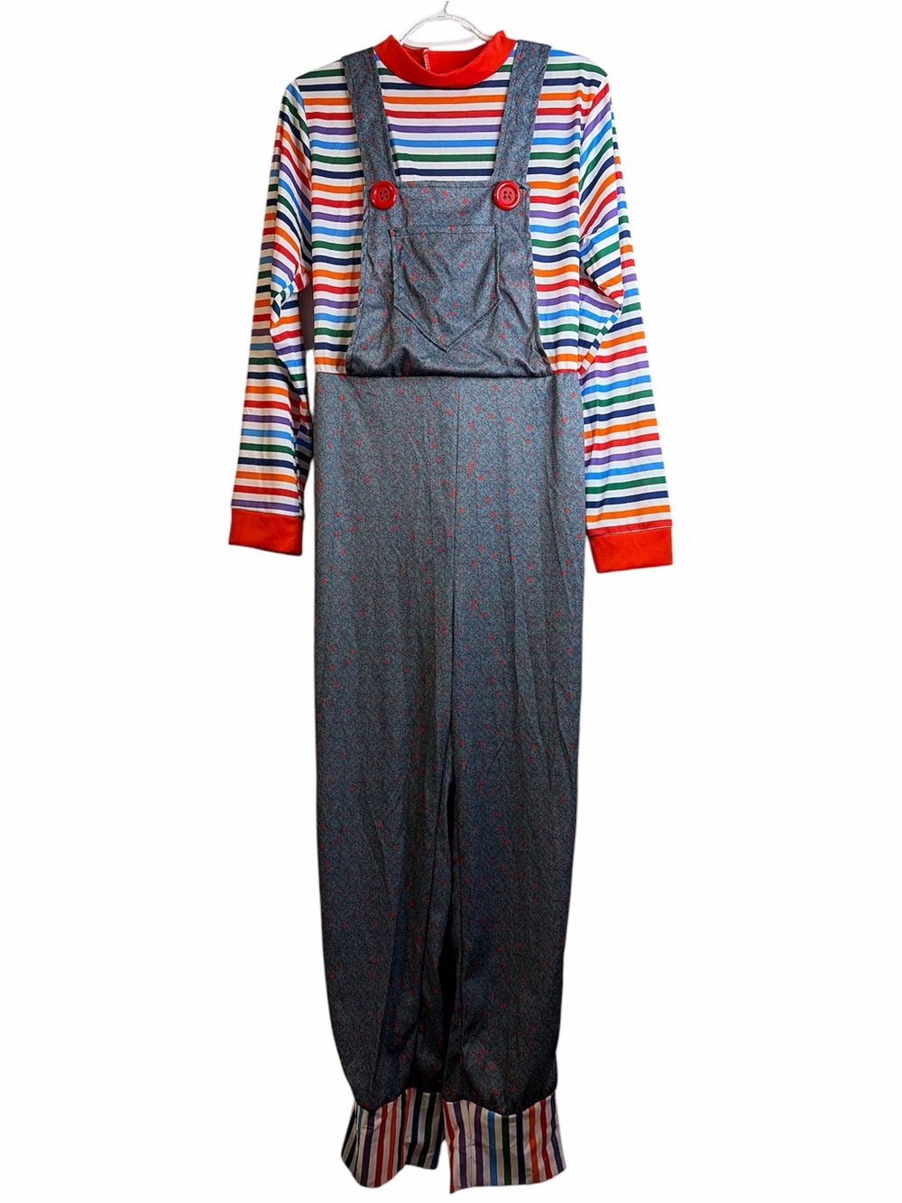Costume Culture Adult Evil Doll Chucky Halloween Costume Jumpsuit Standard OS
